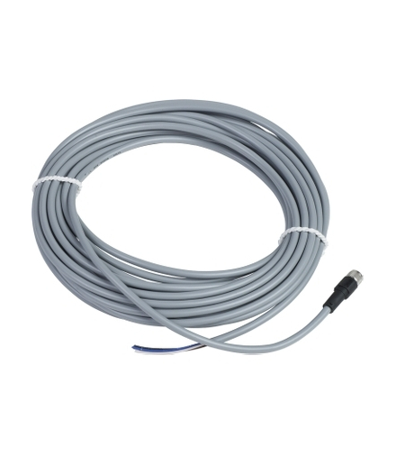 Akcesoria do okablowania Konektor wstępnie okablowany XZ prosty żeński M8 4 piny przewód PVC 10m, XZCPV0941L10 Schneider Electri