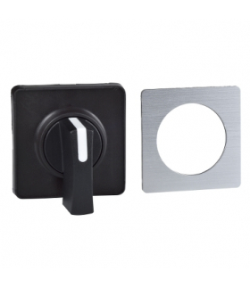 Harmony K Główka napędu 45x45 mm, metaliczna, czarne pokrętło nieoznakowane, do grawerowania, KBC1H Schneider Electric