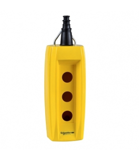 Harmony XAC Kaseta sterownicza pusta, dowolnie konfigurowalna, z 3 otworami, żółta, XACB030 Schneider Electric