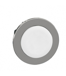 Płaski Biały Przycisk Główka, ZB4FLCUST01 Schneider Electric