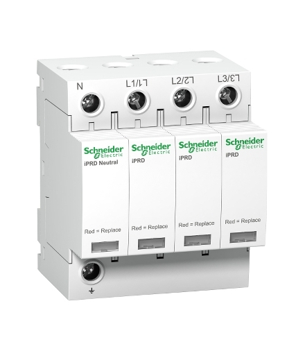 Ogranicznik przepięć Acti9 iPRD40r-T2-3N 3+1-biegunowy Typ2 40 kA ze stykiem, A9L40601 Schneider Electric