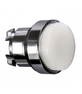 Harmony XB4 Główka przycisku wystającego z samoczynnym powrotem LED biała metalowa, ZB4BW113 Schneider Electric