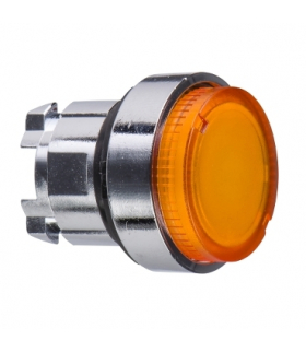 Harmony XB4 Główka przycisku wystającego z samoczynnym powrotem LED żółta metalowa, ZB4BW153 Schneider Electric