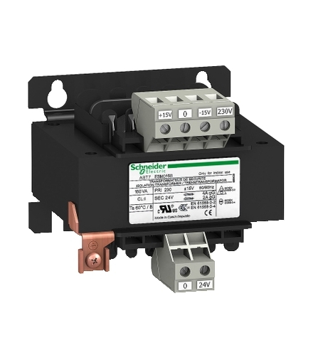 Phaseo ABT7/ABL6, separacyjny transformator napięcia, 230 V, 1 x 24 V, 250 VA, ABT7ESM025B Schneider Electric