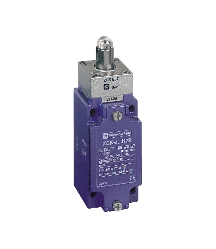 OsiSense XC Łącznik krańcowy z rolką stalową 1NC+1NO przepust 1/2" NPT, XCKJ167H7 Schneider Electric