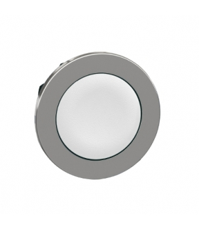 Płaski Biały Płaski Naks Przycisk Główka, ZB4FACUST01 Schneider Electric