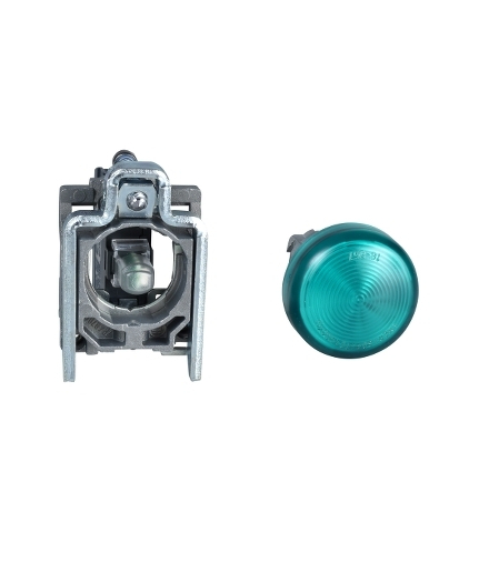 Harmony XB4 Lampka sygnalizacyjna z zieloną żarówką, 250V, XB4BV63 Schneider Electric