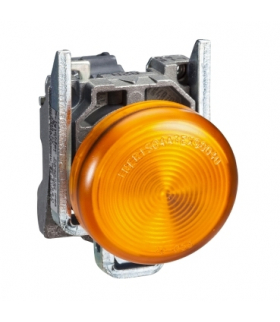 Harmony XB4 Lampka sygnalizacyjna z pomarańczową żarówką, 250V, XB4BV65 Schneider Electric