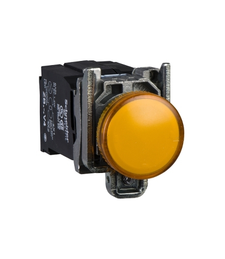 Harmony XB4 Lampka sygnalizacyjna pomarańczowa żarówka 220/240V metalowy typowa, XB4BV45 Schneider Electric