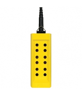 Harmony XAC Kaseta sterownicza pusta, z 12 otworami w 2 kolumnach, żółta, XACB121 Schneider Electric