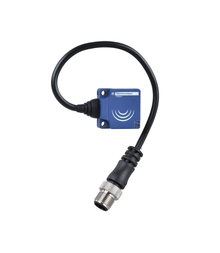 OsiSense XS Czujnik indukcyjny płaski z wyjściem PNP 1NO, 12/24V DC, konektor M12, XS8E1A1PAL01M12 Schneider Electric