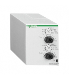 Zelio Time Przekaźnik czasowy, wtykowy zakres 0.1…60min, 2NO, 24/240V AC, RE88867305 Schneider Electric