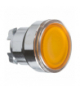 Harmony XB4 Główka przycisku płaskiego z samopowrotem, LED, pomarańczowa metalowa, ZB4BW353 Schneider Electric