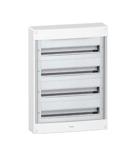 Obudowa natynkowa Pragma IP40/IP30 PRA-4-24-NT-B bez drzwi 4 rzędy 24 moduły/rząd, PRA20424 Schneider Electric