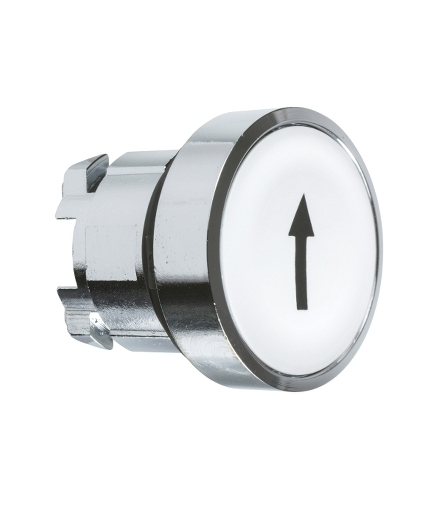 Harmony XB4 Główka przycisku płaskiego metalowego, biała z oznaczeniem, ZB4BA334 Schneider Electric