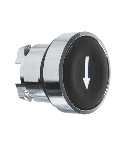 Harmony XB4 Główka przycisku płaskiego metalowego, czarna z oznaczeniem, ZB4BA335 Schneider Electric