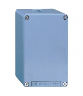 Harmony XAPS Pusta kaseta sterująca bez otworów niebieska 80x130mm cynkowana, XAPM24H29 Schneider Electric