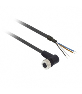 Konektor kątowy żeńskie, M12, 4 piny kabel 20m, XZCP1241L20 Schneider Electric