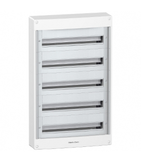 Obudowa natynkowa Pragma IP40/IP30 PRA-5-24-NT-B bez drzwi 5 rzędów 24 moduły/rząd, PRA20524 Schneider Electric