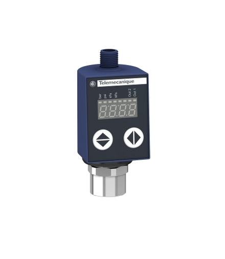 OsiSense XM Czujnik ciśnienia XMLR 10bar G 1/4 24VDC 2xPNP M12, XMLR010G2P05 Schneider Electric