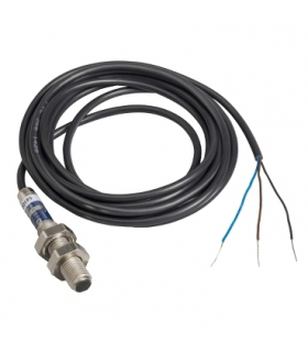 OsiSense XU Czujnik fotoelektryczny M8 z wyjściem PNP 1NO 12/24V DC, kabel 2m, XUAH0214 Schneider Electric