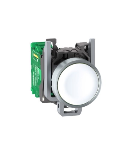 Harmony Główka bezprzewodowego i bezbateryjnego przycisku z nadajnikiem, Biała, Metalowa, ZB4RTA1 Schneider Electric