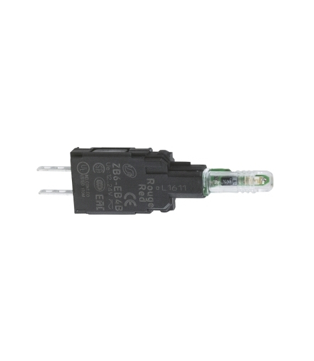 Harmony XB6 Korpus przycisku z elementem świetlnym biały 12…24V LED standardowy Faston, ZB6EB1B Schneider Electric