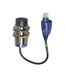 OsiSense XS Czujnik indukcyjny M30 z wyjściem PNP 1NO, 12/24V DC, konektor M12, XS630B2PAL01M12 Schneider Electric