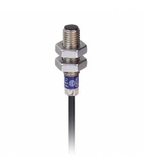 OsiSense XS Czujnik indukcyjny XS5 M8 L33mm mosiężny Sn1.5mm 12..24VDC kabel 2m, XS508BSCAL2 Schneider Electric