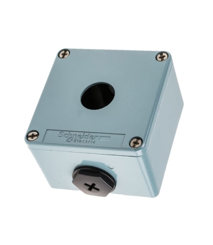 Harmony XAPS Pusta kaseta sterująca 1 otwór Ø22 80x80mm cynkowana, XAPM1201 Schneider Electric