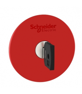 Harmony XB5 Napęd przycisku grzybkowy Ø60 czerwony z kluczem nr 455 plastikowy, ZB5AS964 Schneider Electric