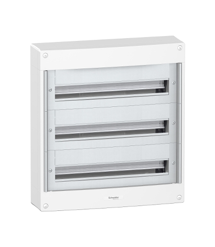 Obudowa natynkowa Pragma IP40/IP30 PRA-3-24-NT-B bez drzwi 3 rzędy 24 moduły/rząd, PRA20324 Schneider Electric
