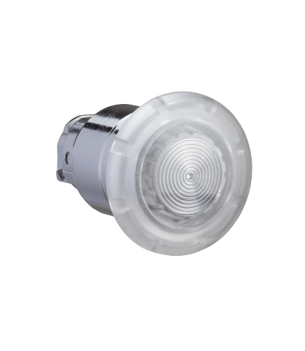 Harmony XB4 Napęd przycisku grzybkowego Ø40 biały samopowrotny LED metalowy, ZB4BW413 Schneider Electric