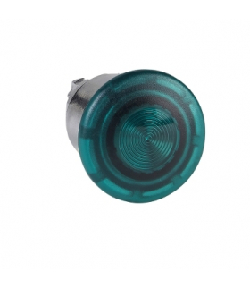 Harmony XB4 Główka przycisku grzybkowego z samoczynnym powrotem Ø40 LED zielona metalowa, ZB4BW433 Schneider Electric
