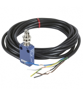 OsiSense XC Łącznik krańcowy M12 z trzpieniem metalowym 1NC+1NO z kablem 5m, XCMD21F2L5 Schneider Electric