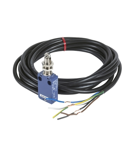 OsiSense XC Łącznik krańcowy M12 z trzpieniem metalowym 1NC+1NO z kablem 5m, XCMD21F2L5 Schneider Electric