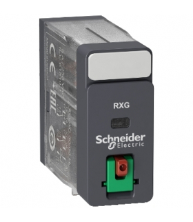 Zelio Relay Przekaźnik interfejsowy z przyciskiem test 120V AC, 5A, 2 styki C/O, RXG21F7 Schneider Electric