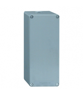 Pusta stacja kontrolna, stop cynkowy, niebieski, undrilled, with ISO cable entries, 80 x 175 x 77 mm, XAPM34H29 Schneider Electr