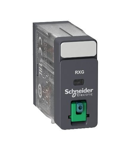 Zelio Relay Przekaźnik interfejsowy z przyciskiem test 2C/O 5A, 24V DC, RXG21BD Schneider Electric