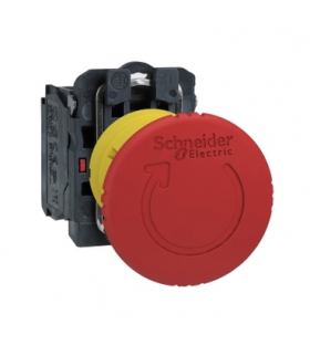 Harmony XB5 Przycisk stop awaryjny Ø40 czerwony plastikowy, XB5AS8442 Schneider Electric