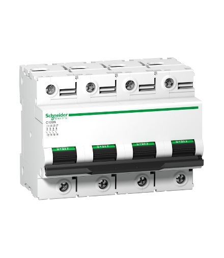 Wyłącznik nadprądowy Acti9 C120N-B100-4 B 100A 4-biegunowy, A9N18354 Schneider Electric