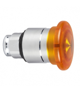 Harmony XB4 Napęd przycisku grzybkowego Ø22 pomarańczowy push pull LED metalowy, ZB4BW653 Schneider Electric