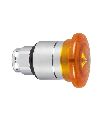 Harmony XB4 Napęd przycisku grzybkowego Ø22 pomarańczowy push pull LED metalowy, ZB4BW653 Schneider Electric