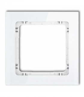 DECO Ramka modułowa niestandardowa (1 moduł) - efekt szkła (ramka biała, spód biały) Karlik 0-0-DRSMN-1
