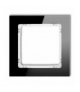 DECO Ramka modułowa niestandardowa (1 moduł) - efekt szkła (ramka czarna, spód biały) Karlik 12-0-DRSMN-1