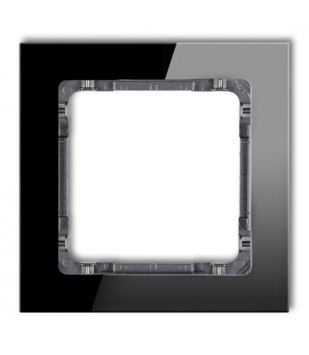 DECO Ramka modułowa niestandardowa (1 moduł) - efekt szkła (ramka czarna, spód grafitowy) Karlik 12-11-DRSMN-1