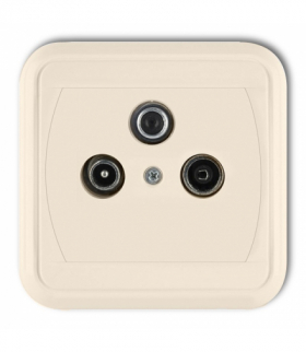 LIZA Gniazdo abonenckie RTV-SAT końcowe multimedialne (Internet) Karlik 1GAS-1LM