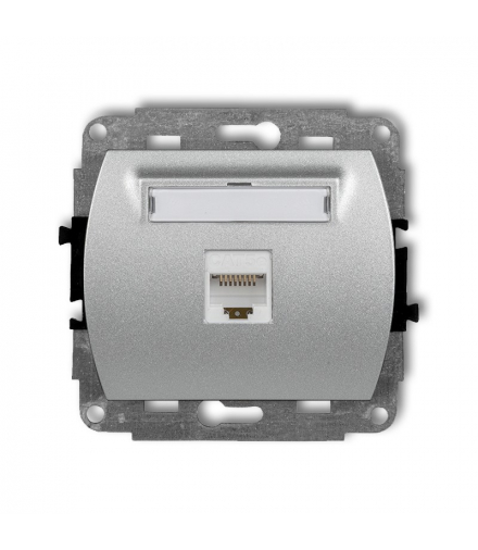 TREND Mechanizm gniazda komputerowego pojedynczego 1xRJ45, kat. 5e, ekranowane, 8-stykowy Karlik 7GK-1e