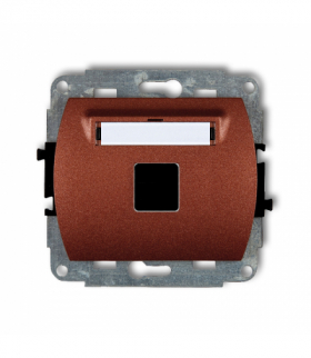 TREND Mechanizm gniazda multimedialnego pojednczego bez modułu (standard Keystone) Karlik 9GM-1P