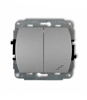 TREND Mechanizm łącznika jednobiegunowego ze schodowym podświetlanego (wspólne zasilanie) Karlik 7WP-10L.1